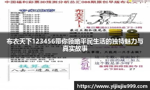 布衣天下123456带你领略平民生活的独特魅力与真实故事